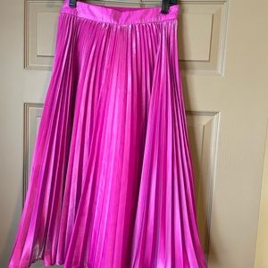 English Factory Purple pleated maxi skirt